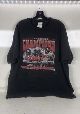Vintage 2002 Tampa Bay Buccaneers Conference Champions Warren Sapp T-Shirt